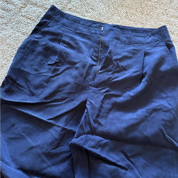 GAP Pants - Gap Navy Blue High-Waisted Pants wide leg